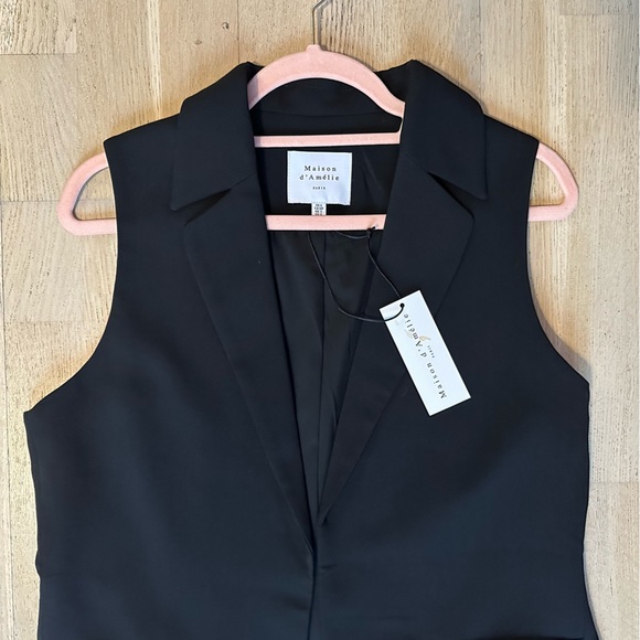BNWT Maison D’Amelie Long Vest S - Picture 6 of 10